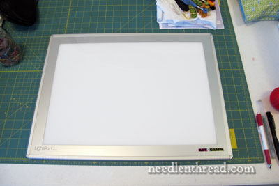 The LightPad – Perfect for Tracing Embroidery Patterns onto Fabric –